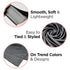 KISS COLORS & CARE Soft Satin Wrap Scarf - Black, Multi-Purpose Premium Scarf for Hair Styles & Wigs