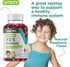 Probiotic Gummies for Kids - 2 Billion CFUs - Chewable Raspberry Flavored Gummy - Vegan, Gelatin Free, GMO Free -