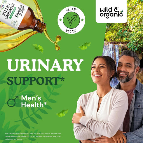 Stinging Nettle Root Tincture - Urinary Tract Support w/Organic Stinging Nettle Root - Vegan Stinging Nettle Root Extract for Antioxidant Support - Natural Stinging Nettle Alcohol Free Drops - 4 oz