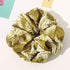 Scrunchies Hair Ties for Women - Big Silk Satin Jumbo Oversized Scrunchy for Thick Hair, Yellow Ligas Para el Cabello