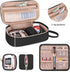 Yarwo Diabetic Travel Case for Blood Glucose Monitor, Test Strips, Insulin Syringes, Diabetes Supplies Storage Bag with 2 Detachable and 1 Folding Pouches for Diabetic Care Kits, Black (Bag Only)