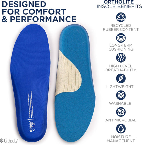 X40 Ortholite Performance Cushioning Sole Trim-to-Fit Insert - Designed for The Casual to Elite Athlete Looking