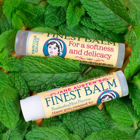 Jane Austen's Finest Balm, Lip Balm Tube, Peppermint Flavored - Cruelty-Free, Made in The USA from Natural Ingredients
