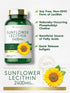 Carlyle Sunflower Lecithin Softgel Capsules, 2400mg, 200 Count, Non-GMO, Soy Free, Gluten Free Supplement