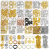 Jollidecor 259PCS Hair Jewelry Accessories for Women, Braids and Dreadlock Adornments with Gold Beads