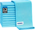 Microfiber Glass Cleaning Cloth - 12 Pack, 16" x 14" Streak Free Towel for Delicate Surfaces
