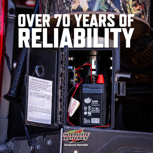 Interstate Batteries 6V 5AH (SLA0916) Sealed Lead Acid (SLA) Battery - Spring Terminals