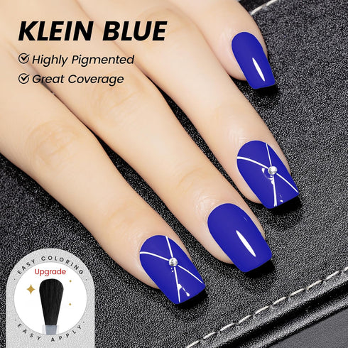 YTD Likomey Gel Nail Polish, 15ml Klein Blue Soak Off UV Varnish for Salon Home DIY Nail Art Manicure and Pedicure,