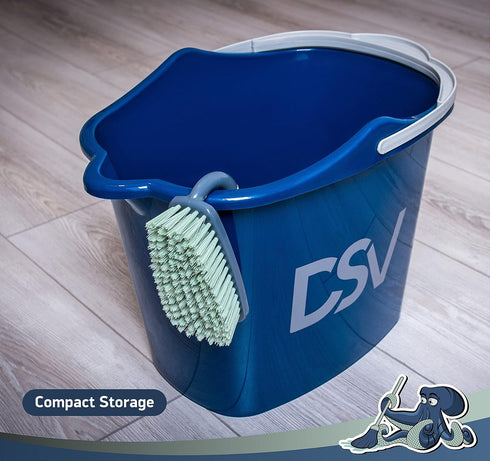 Scrub Brush - Shower Cleaning Brush with Comfort Grip & Stiff Bristles for Bathroom, Kitchen, and Household Use