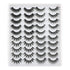 Lanflower 20 Pairs False Eyelashes, 4 Styles Fluffy Long Dramatic Lashes Pack, Wholesale Bulk Faux Mink Lashes
