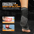 1 Pair Ankle Brace with Strap for Men & Women, Plantar Fasciitis Relief, Ankle Support Compression Sleeve Wrap