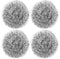 4pcs Wire Ball Pot Brush, Stainless Steel, Reusable Cleaning Brush for Kitchen Pots and Bowls