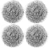 4pcs Wire Ball Pot Brush, Stainless Steel, Reusable Cleaning Brush for Kitchen Pots and Bowls