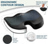 100% Tailbone ComfiLife Premium Comfort Seat Cushion - Non-Slip Orthopedic Memory Foam Coccyx Cushion for Pain