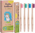 Lingito Natural Bamboo Toothbrushes - BPA Free Soft Bristles, Nature-Friendly, Organic & Vegan Toothbrush Pack