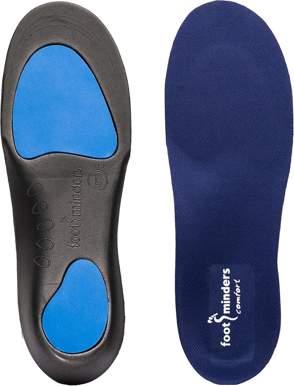 Comfort Orthotic Arch Support Insoles for Sport Shoes and Work Boots, Large (Men 9½ -11, Women 10½ - 12)