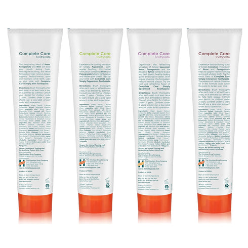 Pack, 5.29 Oz, 4 Pack Himalaya Botanique Complete Care Toothpaste, Herbal, Variety Fights Plaque, Freshens Breath