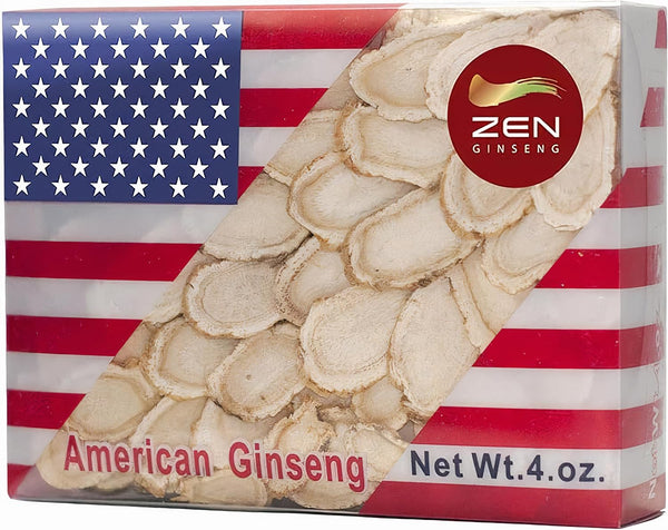 1 Box of Hand Selected American Wisconsin Ginseng Slice, 4 Oz, Boost Your Immune System Fast