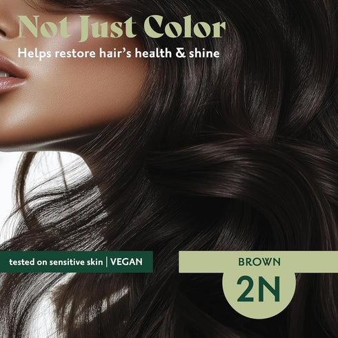 Herbatint Permanent Hair Dye for Women - 2N Brown, 5.75 fl oz, Ammonia-Free & Vegan