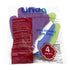Linda Bath Gloves Exfoliating, Pack of 4