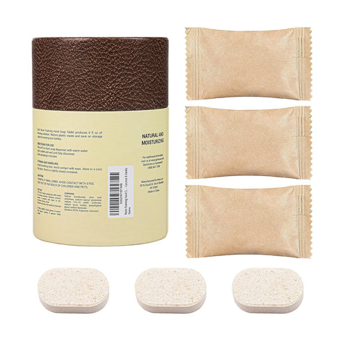 Nune Foaming Hand Soap Tablet Refills - 6 Pack - 48 fl oz total, Natural Moisturizing Coconut & Vanilla Foaming Soap
