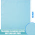 Tatuo 18 Pcs Microfiber Cloth Glass Cleaning Cloth Polishing Cloths (16 x 16) Microfiber Cloth for Glasses Reusable Cleaning Cloths for Windows Windshields Mirrors Stainless Steel (Blue)