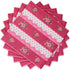 Royal Bluebonnet Paper Tea Cups and Saucer Sets - 24 Disposable Tea Party Decorations for Valentine's Day, Pink Floral