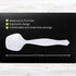 PARTY BARGAINS 8.75" Disposable White Plastic Serving Spoons, 12 Pack, Heavy Duty Kitchenware Serving Spoon Utensil for Wedding, Catering Services, Buffet, Birthday Parties
