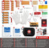 Mini First Aid Kit, 100 Pieces Water-Resistant Hard Shell Case for Travel, Outdoor, Home, Office