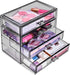 Sorbus Makeup Organizer - 4 Drawer Clear Acrylic Organizers for Cosmetics, Jewelry, Beauty Supplies