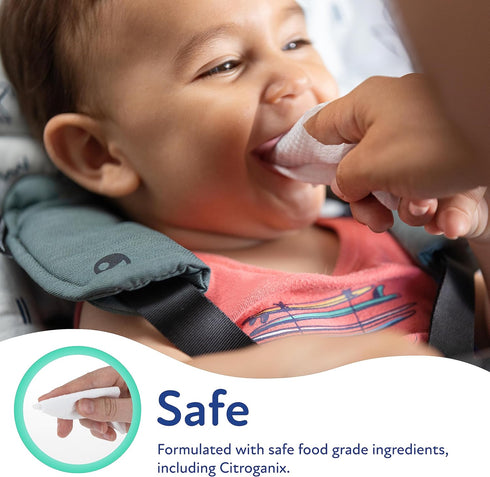 Dr. Talbot's Eco Bamboo Baby Tooth and Gum Wipes, Naturally Inspired with Citroganix, 1-Pack, 48 Count