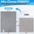 FIXSMITH Grey Microfiber Cleaning Cloth - Pack of 12, Highly Absorbent 16"X12" All Purpose Towels for Housekeeping