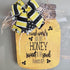 Wired Ribbon with Black, White and Yellow Stripes, Bee Design, 2.5” x 10yds, Spring and Summer Burlap