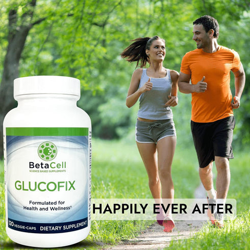 Glucofix - Berberine Herbal Supplement with Cinnamon, Gymnema, Bitter Melon, and Turmeric - 120 Capsules