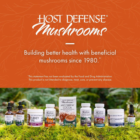 Host Defense MycoBotanicals Energy* Capsules - Energy & Respiratory Support with Cordyceps, Reishi & Chaga - 60
