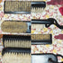 Wooden Nail Brush Cleaner Black X 2 - 100% Boar Bristle for Hand, Finger, Foot, Toe Cleaning with Rope