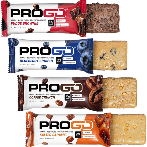 ProGo Protein Bars Starter Pack Brain + Body Fuel with Up to
