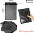 Allgala 100 Count Orangza Gift Party Favor Bags with Drawstring 5x7 Inch Black