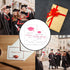 Set 2025 40 20 A02 Graduation Stickers - Pink Graduation Season - Self Adhesive Labels, Round & Tag Shaped, Each Pcs