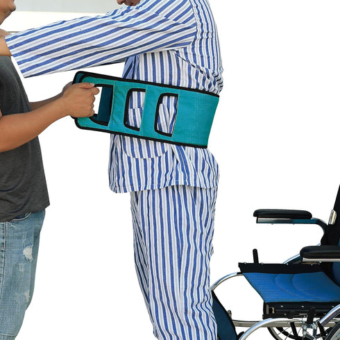 Wisexplorer 47.2 Inch Non-Slip Transfer Nursing Sling Gait Transfer Belt, Safety Patient Lift Board Mobility Standing