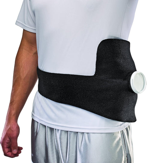 Ice Bag Wrap MUELLER Sports Medicine, Cold Therapy for Injuries and Pain Relief, Ice Pack Included, Black