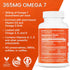 sibu Omega-7 Plus Softgels (60ct) – Sea Buckthorn Oil & Plant-Based Vitamin D3 & Omega-3 DHA - 30 Day Supply