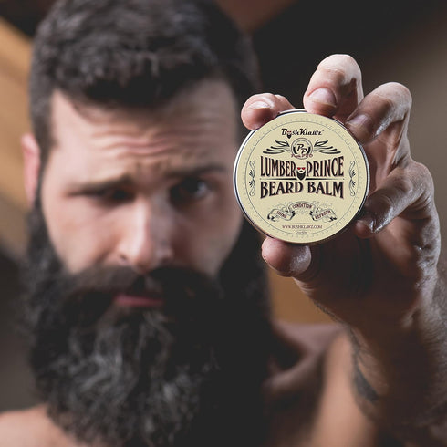 Lumber Prince Beard Balm Leave-in Conditioner, Premium Woodsy Musk Scent, 2 oz, Best Gift for Fathers