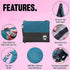 Smell Proof Bag with Lock 11x9, Smell Proof Container, Dog-Tested Odor Proof Bags, Smell Proof Pouch for Herbs Coffee Oils, Money Organizer & Travel Medicine Bag, Scent Proof Containers with Zipper