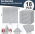 Navona 18 Pcs Steel Wire Dishcloth, Double-Layer Multipurpose Non-Scratch Wire Dishwashing Rag for Cookware, Sinks,