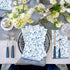 KTHONIOMANTE 200PCS 2 Pack, 4.5x8 Inch Blue & White Guest Paper Napkins, Ply Disposable Paper Blue Leaves Dinner Hand