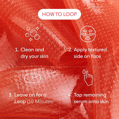 LOOPS WEEKLY RESET - Rejuvenating Hydrogel Eye Mask, Brighten & Hydrate for Resilient-Looking Skin, 1 Pc