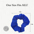 Solid Hair Ties Scrunchies, 12 Pack (Royal)