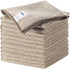 MR.SIGA Microfiber Cleaning Cloths, All-Purpose Surface Towels, Pack of 12, Wheat, 32 x 32 cm