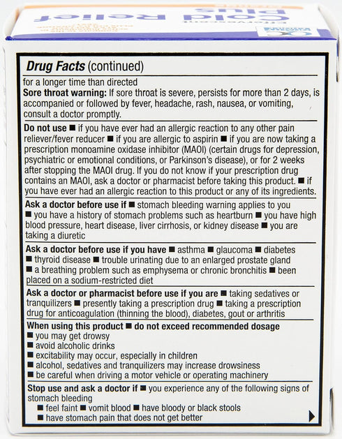 Quality Choice Cold Medicine, Effervescent Cold Relief Plus Orange, Pain Reliever & Fever Reducer, 20 Count Flavored
